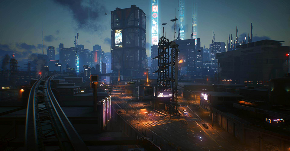 В открытом доступе появилась карта ночного города из Cyberpunk 2077 