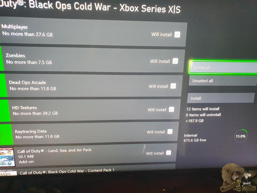 Call of Duty: Black Ops Cold War занимает почти 190 ГБ на Xbox Series X😲