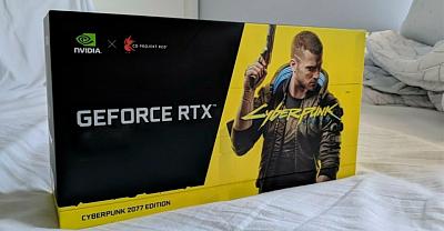 Видеокарту GeForce RTX 3080 выпустили разработчики в стилистике игры Cyberpunk 2077👍